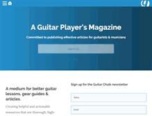 Tablet Screenshot of guitarchalk.com